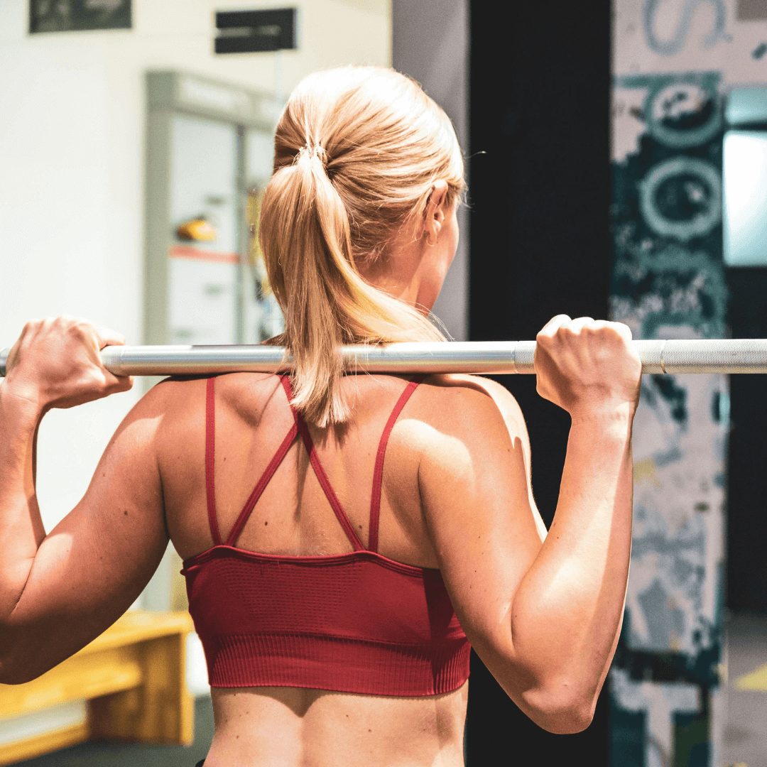 Frau im Training